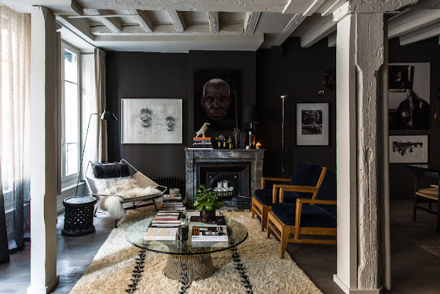 Dark shades and dramatic atmosphere in Lyon by Maison Hand