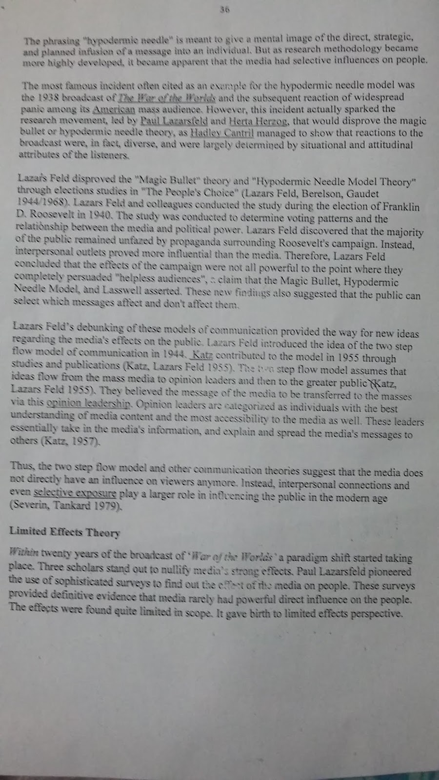 Mass Media and Communication blog for students The hypodermic needle