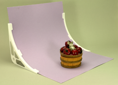 Hintergrund-Halter für Tabletop von vorne Hintergrund-Halter für Tabletop von vorne