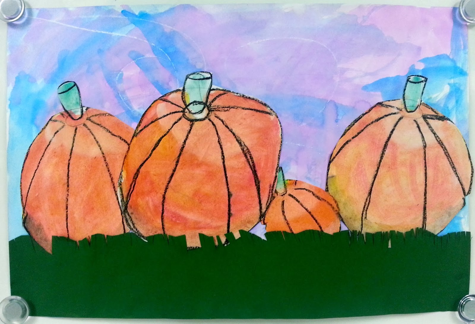 New Value Pumpkins (3rd) - Art with Mrs. Nguyen