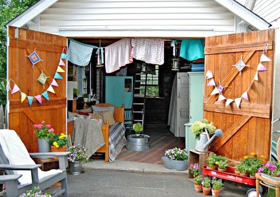 Dreams of a boho summer as a countdown to spring - garage conversion www.BoHoHome.com @bohosusan