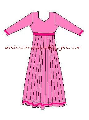 stitched anarkali gown