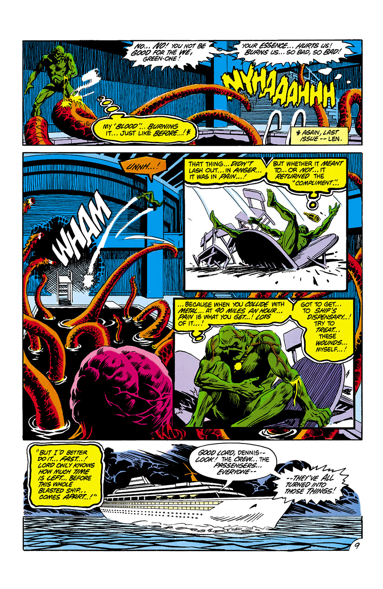 Read online Swamp Thing (1982) comic -  Issue #7 - 10