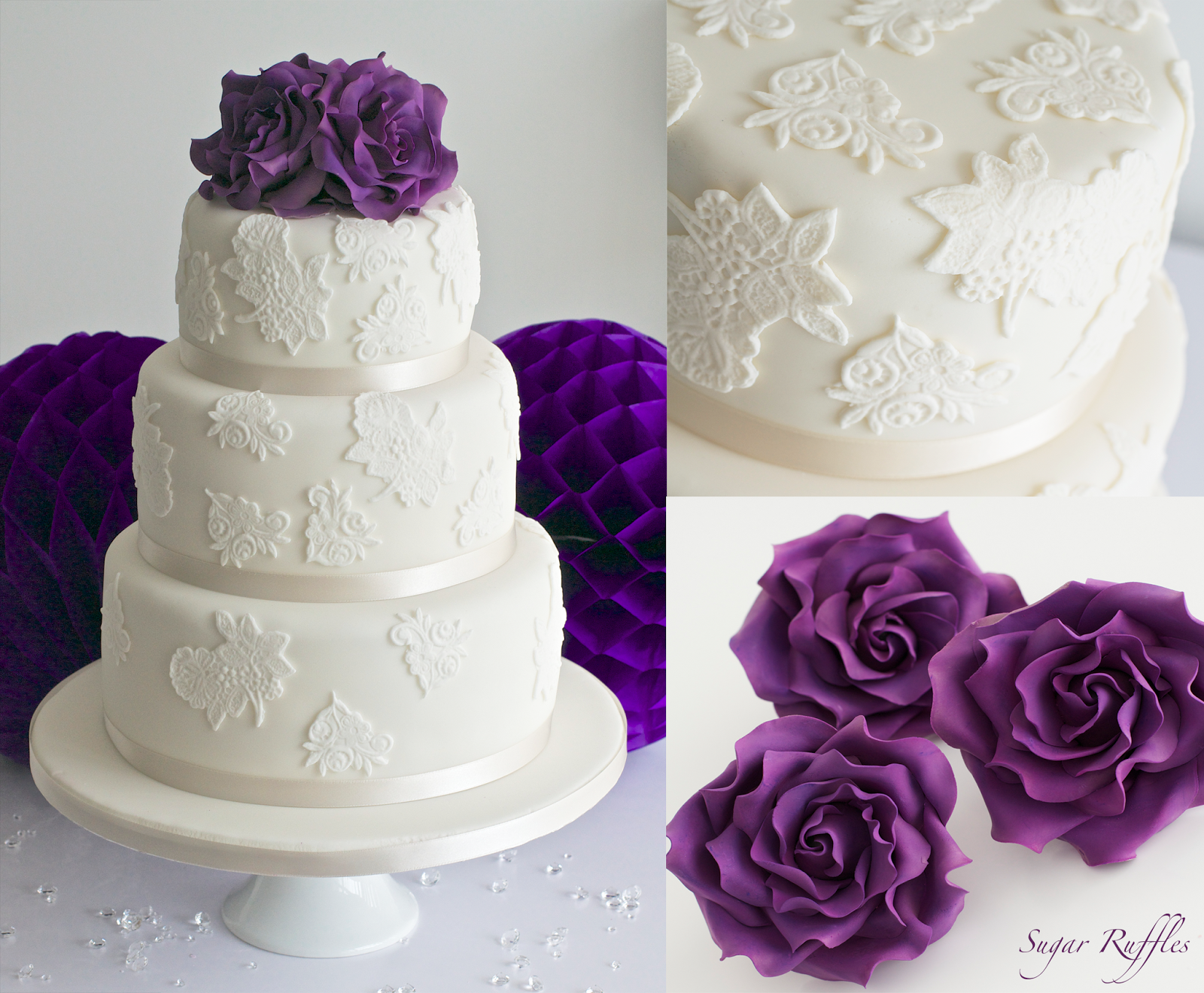 Wedding Cakes 3 Tier Wedding Cake Delivered To Cragwood Country House Hotel Vanilla Sponge Layered With Bean Ercream And Raspberry Conserve