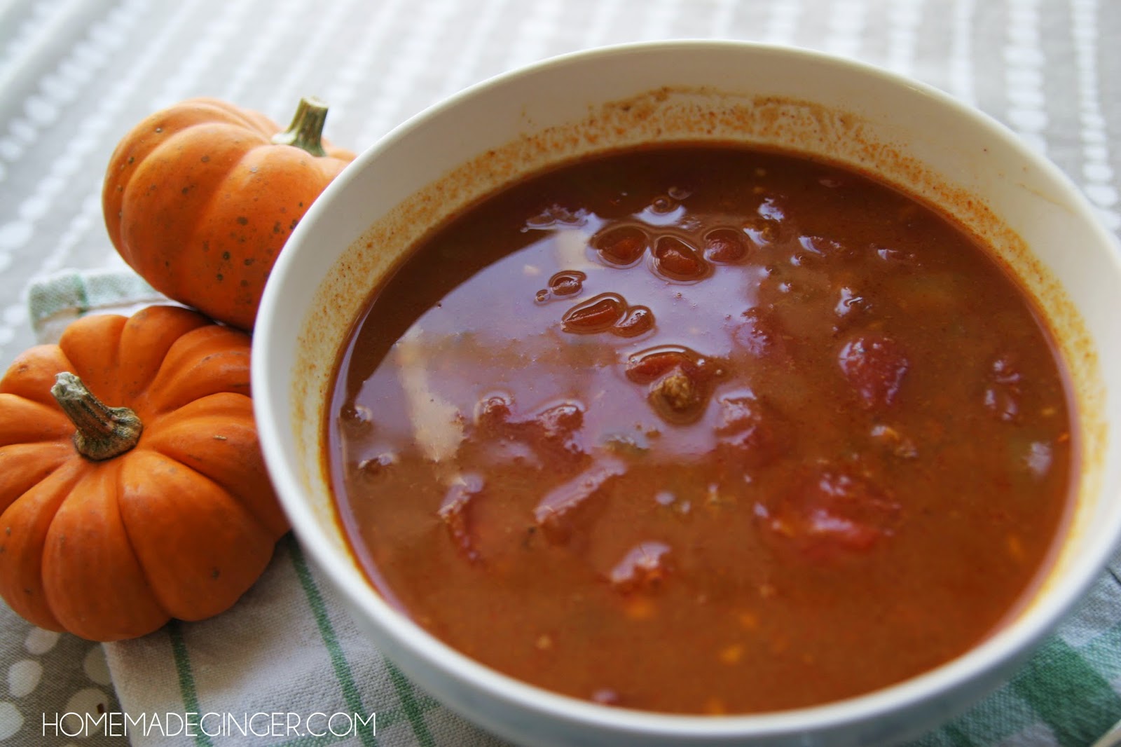 Pumpkin and Black Bean Chili Homemade Ginger