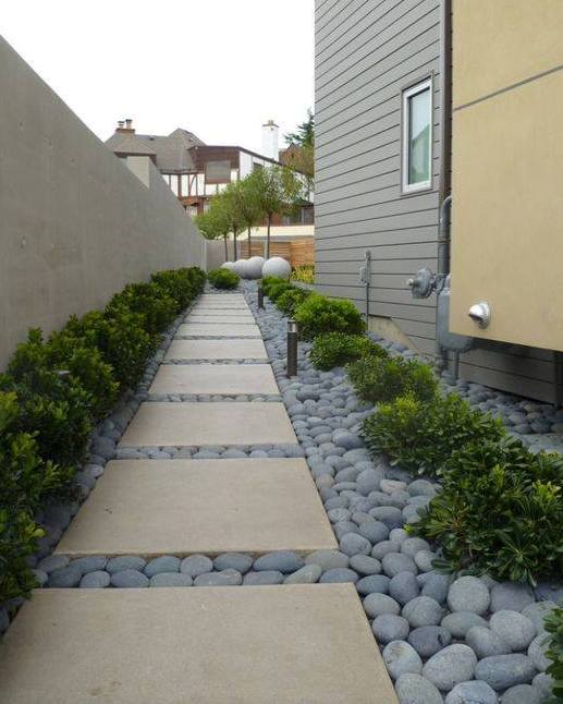 20 Inexpensive Easy Gravel Paths, Walkway And Stepping ... 20 Inexpensive Easy Gravel Paths, Walkway And Stepping ... on Side Yard Path Ideas id=27927