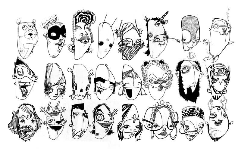 ++ graffiti faces for character | #The Expert