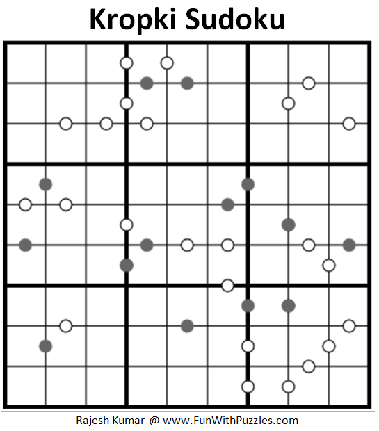 Kropki Sudoku Puzzle (Fun With Sudoku #238)