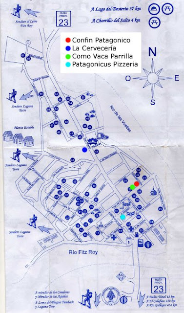 El Chaltén Mapa de Político