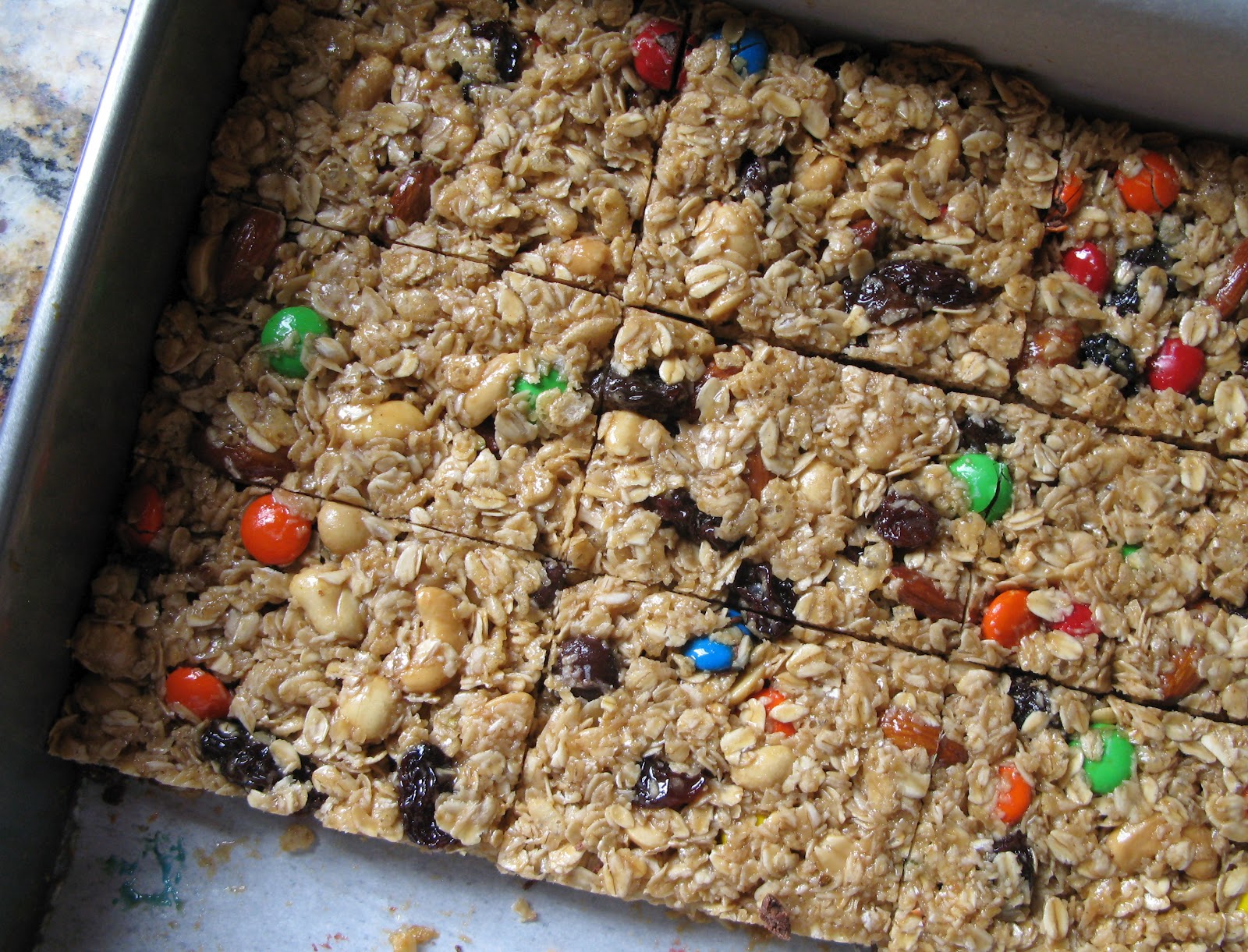 The BakeOff Flunkie Trail Mix Granola Bars