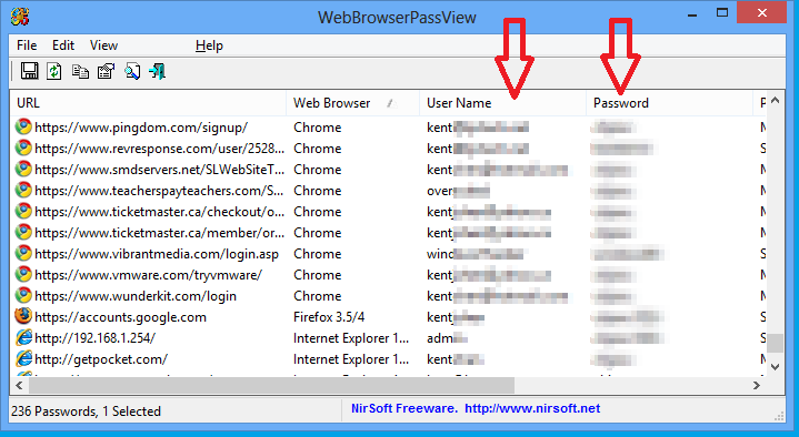 تحميل برنامج WebBrowserPassView