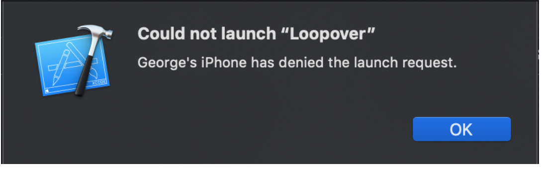 Cannot launch