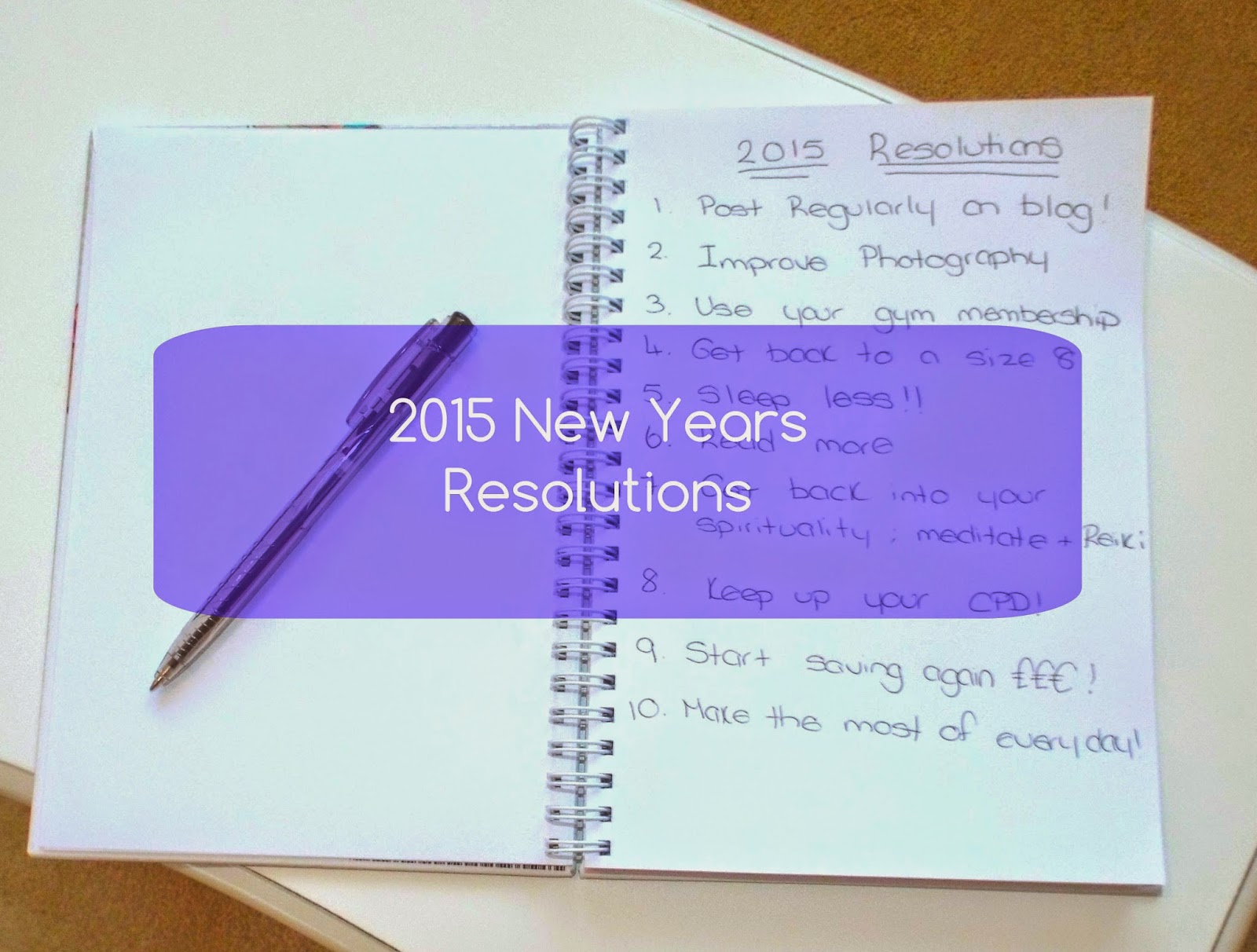 2015 New Years Resolutions