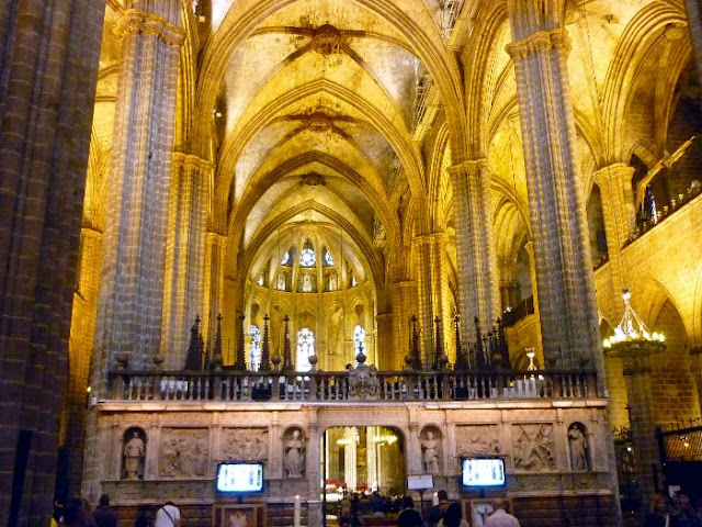 itinerario per il centro di Barcellona, la cattedrale