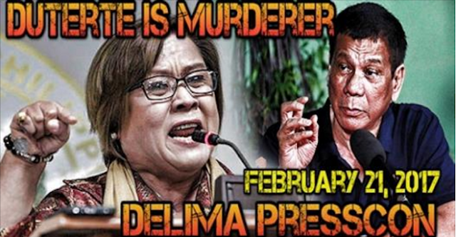 MUST WATCH: De Lima calls President Duterte a psychotic murderer