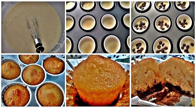 Preparación de las magdalenas caseras sin gluten