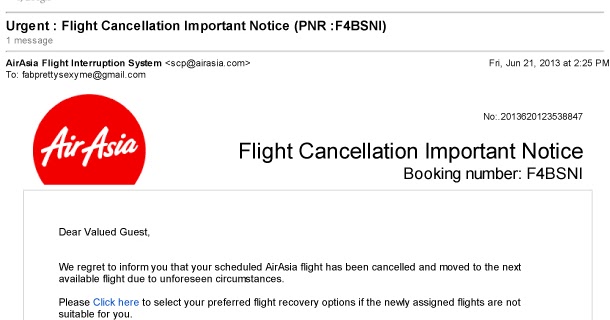 From ticket phone to MFE STC flight cancel by