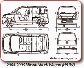 Vector Blueprints - Cars, Trucks, Busses and others: Mitsubishi ...