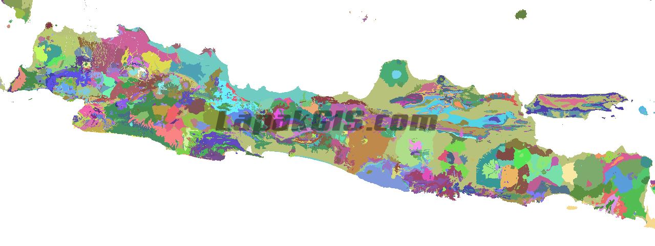 Peta Geologi Seluruh Indonesia format SHP Shapefile Full