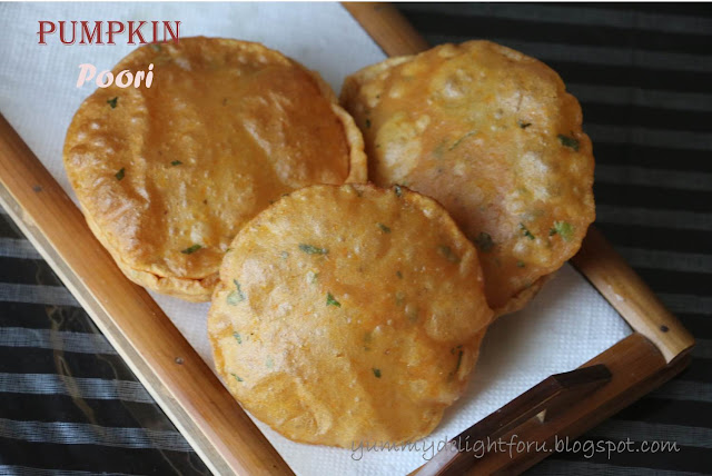 Pumpkin puri recipe / Namkeen Kaddu poori