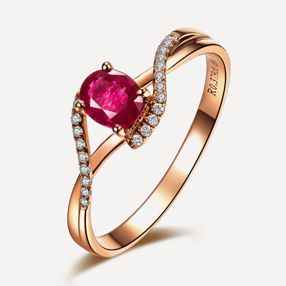 Cincin Perhiasan Emas Cincin Batu Wanita yang Cocok untuk