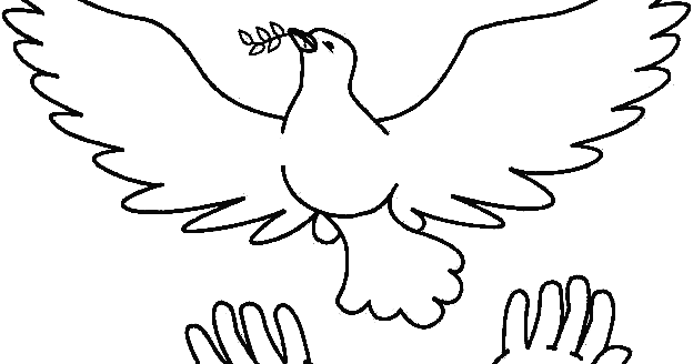 desenho de pomba para imprimir