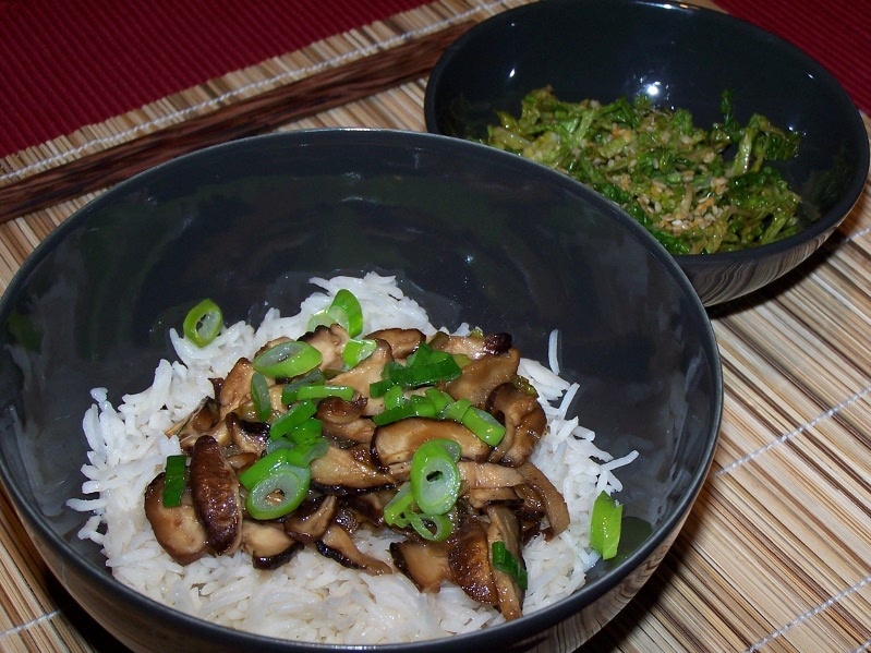 Lecker Bentos und mehr Yakishiitakegohan (gebratene Shiitake)
