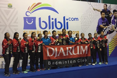 Blibli Superliga Junior 2018, Para Tim Putri U-17 PB Djarum Jadi Champion