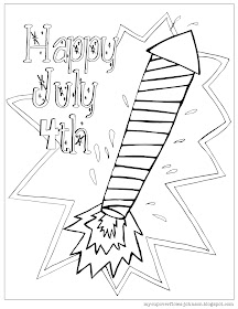 free coloring page for 4th of July Independence Day