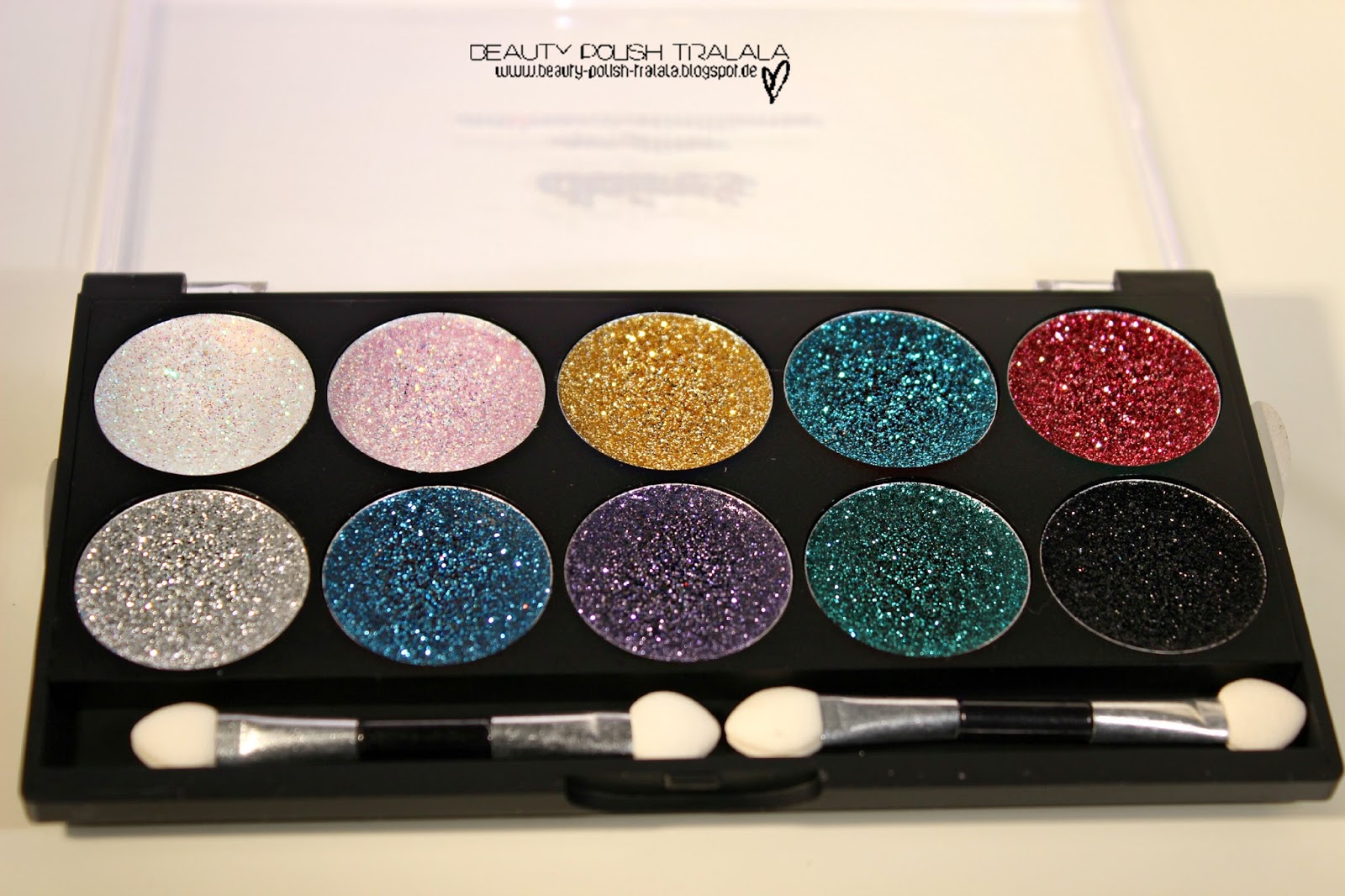 BeautyPolishTralala Review Claire's Eye Glitter Paletten