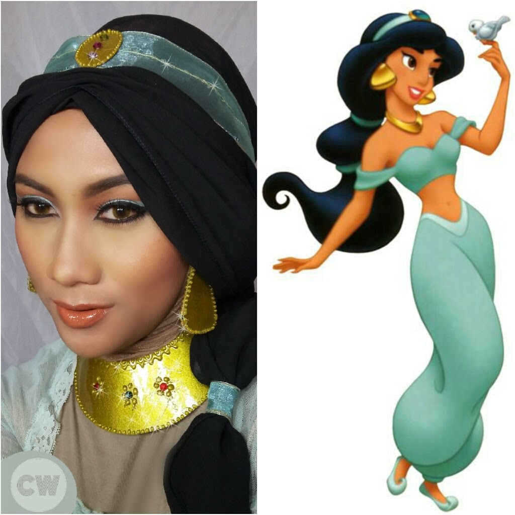Female disney characters : princess jasmine.