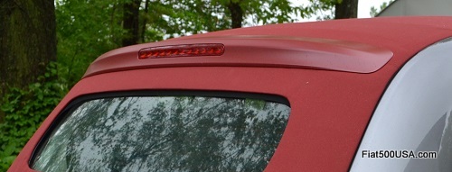 Fiat 500c Cabrio rear roof spoiler