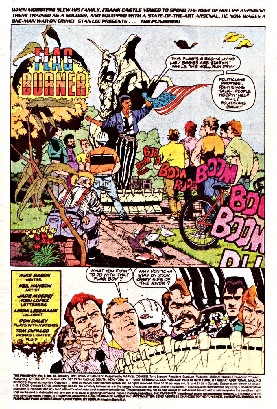 Read online The Punisher (1987) comic -  Issue #44 - Flag Burner - 2