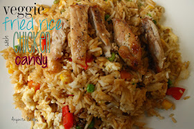 Veggie Fried Rice with Chicken Candy