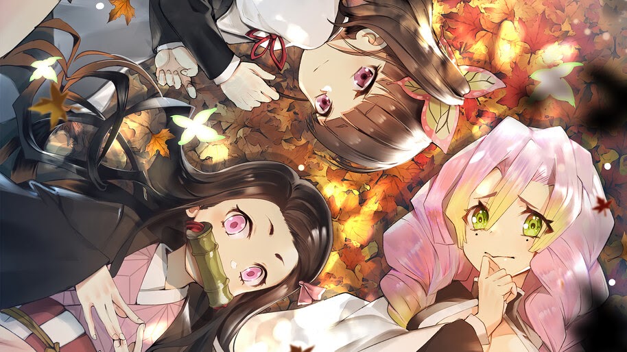Nezuko, Matsuri, Kanao, Kimetsu no Yaiba, 4K, #3.1426
