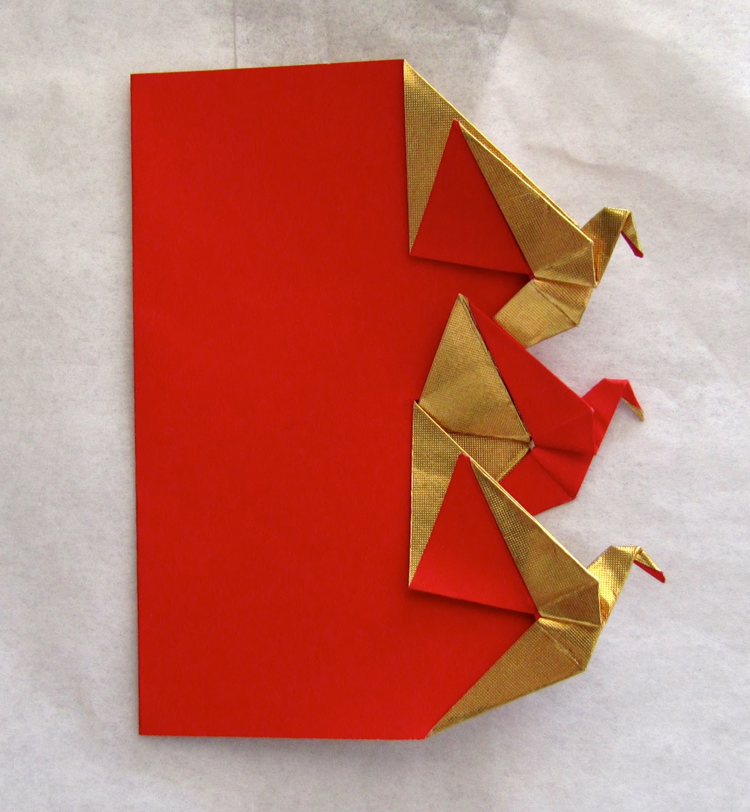 UnBound A Paper Art Blog Crane Card Origami