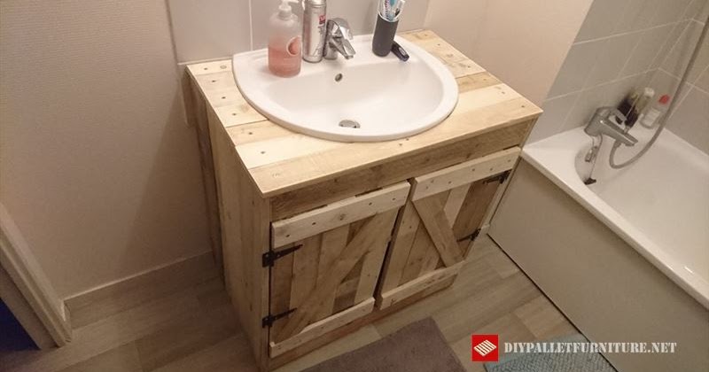Mueblesdepalets.net: Mueble para lavamanos hecho con palets