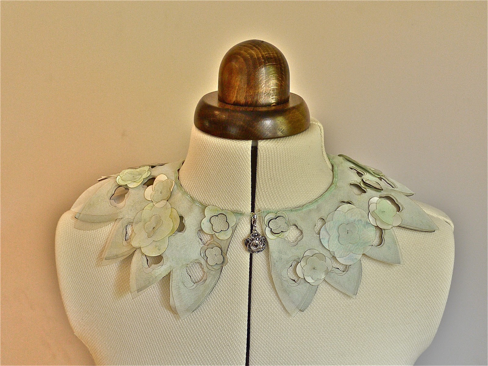 The Vintage couture sewing skills with textile