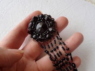 black jewelry from antique beads