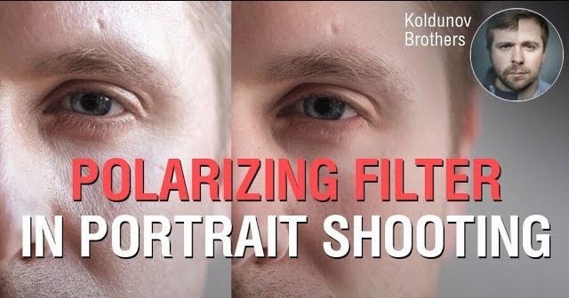 Polarizing Filter In Portrait. How To Remove Glare From The Face