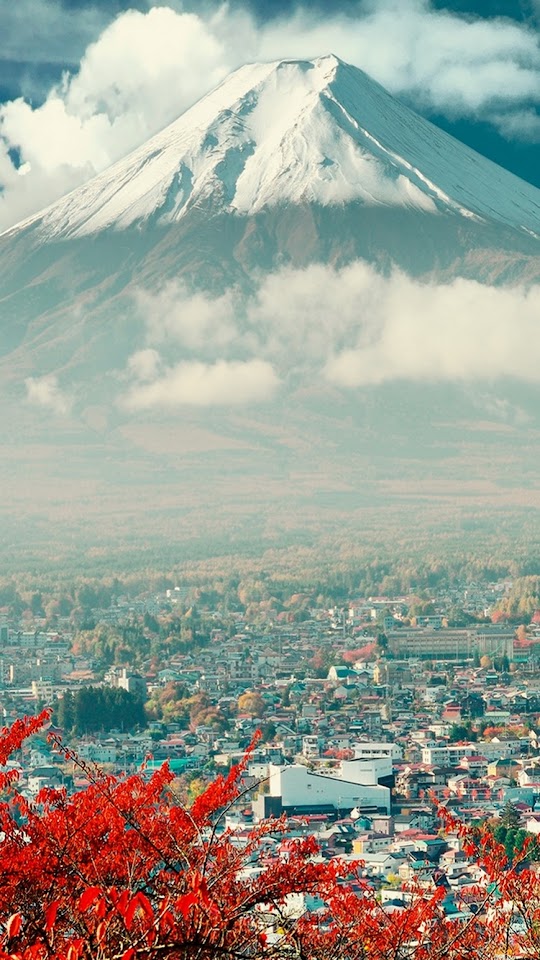 Mount Fuji Japan City  Android Best Wallpaper