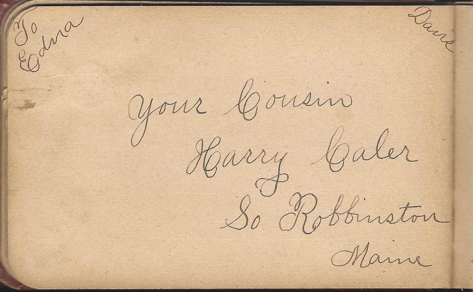 Heirlooms Reunited: 1890s Autograph Album of Edna E. Davis of ...