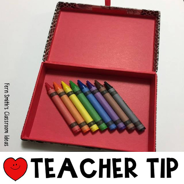 Crayon tips to help your classroom management with some classroom organization ideas! AND a freebie too! ♥ Crayon tips to help your classroom management with some classroom organization ideas! AND a freebie too! ♥