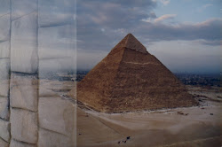 Photo Taken by me from Top of the Menkaure Pyramid towards Khafre Pyramid