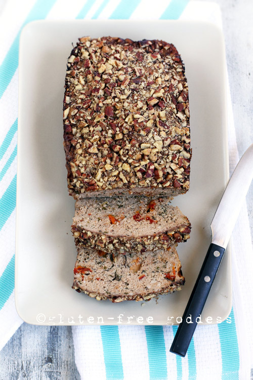Karina's Gluten-Free Turkey Meatloaf with Sundried Tomatoes and Pecan Crust