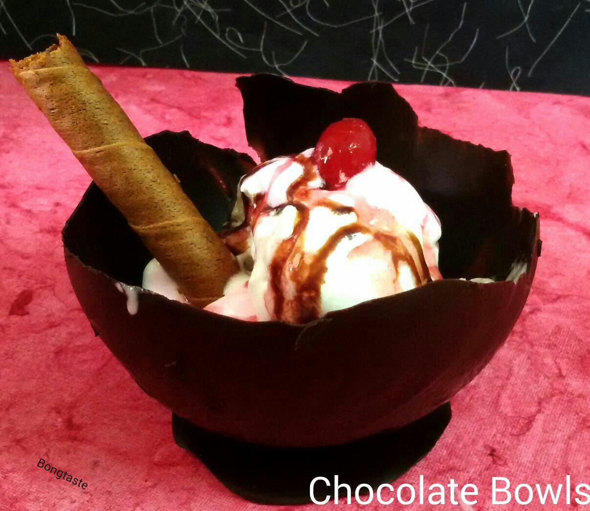 Bongtaste EDIBLE CHOCOLATE BOWLS(HOW TO MAKE CHOCOLATE BOWLS USING