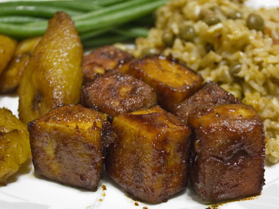 Vegan Family Home Cook BBQ Style Tofu