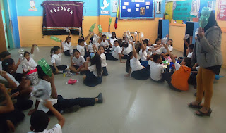 La Fundación Federación de jóvenes de Venezuela "Fejoven" promoviendo el Arte Teatral a través del taller de Marionetas con material en desuso en la U.E.B. Puerto Ordaz