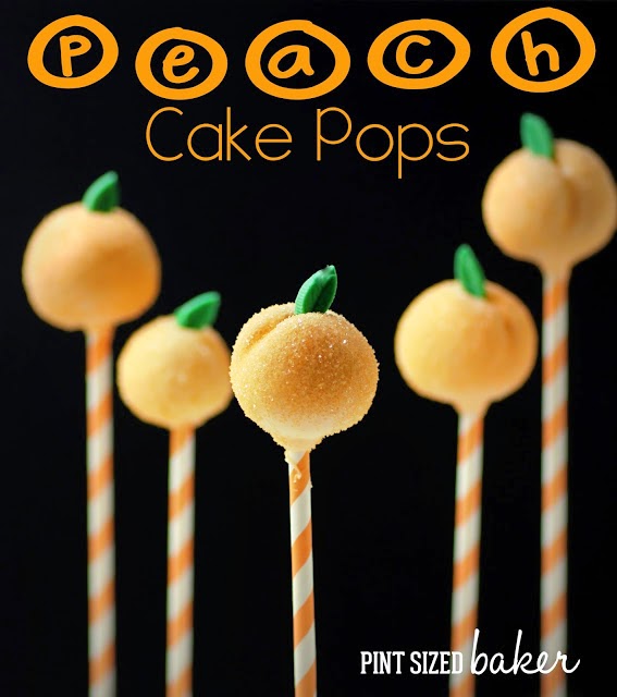Fresh Peach Cake Pops - It may be an "end of summer" fruit, but it's still great in the fall.