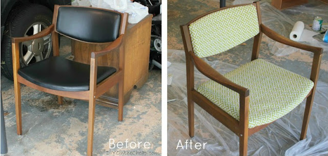 Thrift Store Chairs before and after